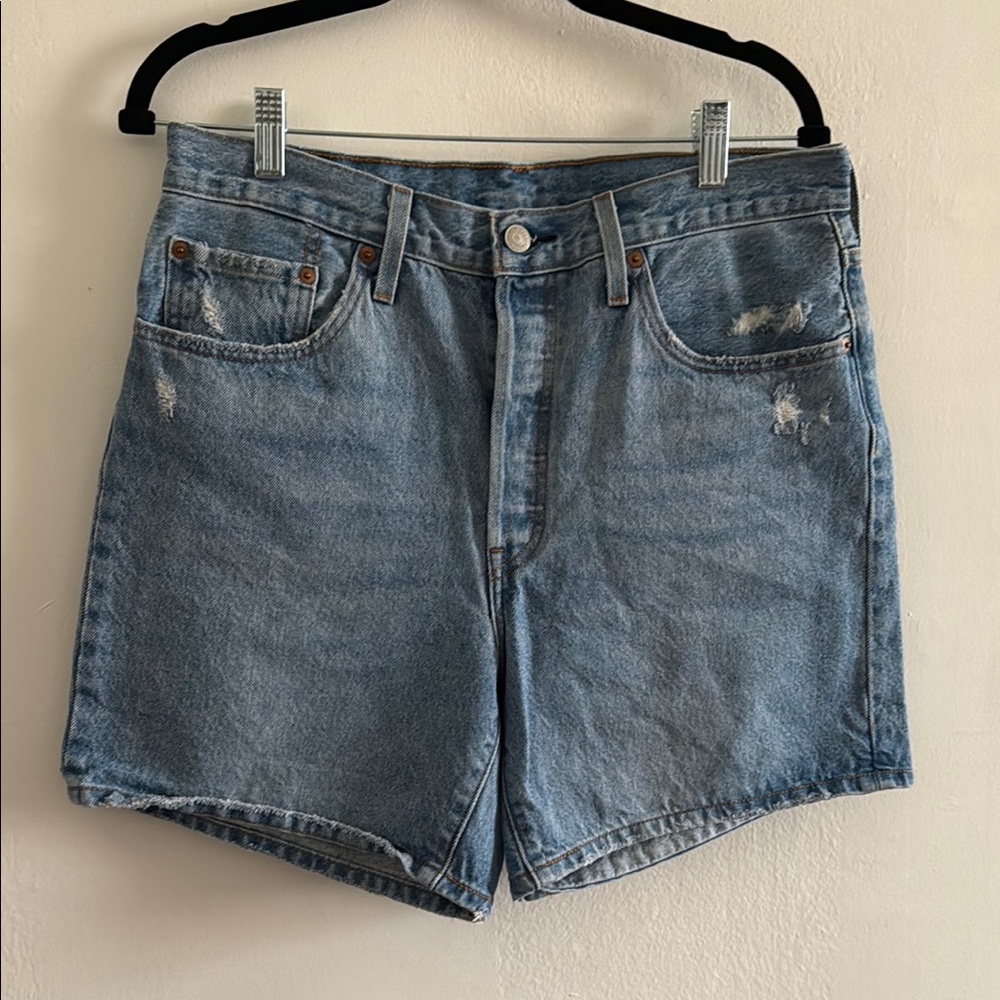 Levi's Light Blue Denim Shorts